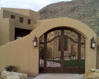 Decorative Wrought Iron Entry Unit 